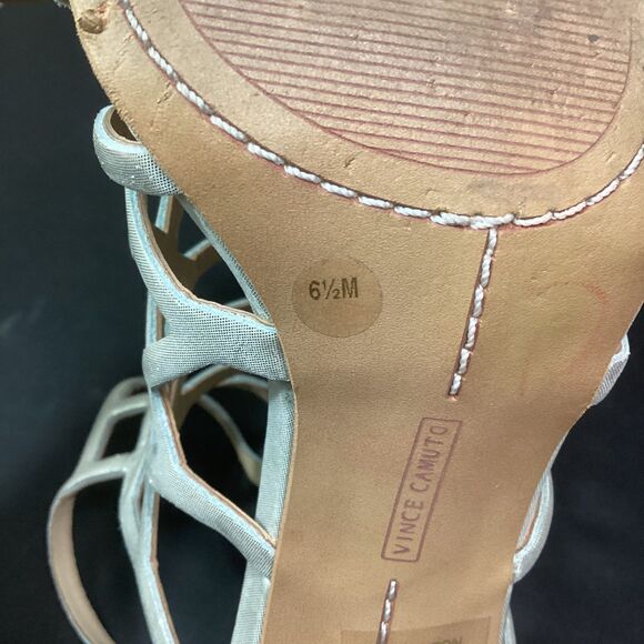 Vince Camuto VC-Paxton Women's 6.5(M) Earl Grey Powered Glitz Stiletto Heels - Picture 11 of 11